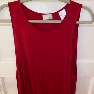 Aritzia Wilfred Free red tank